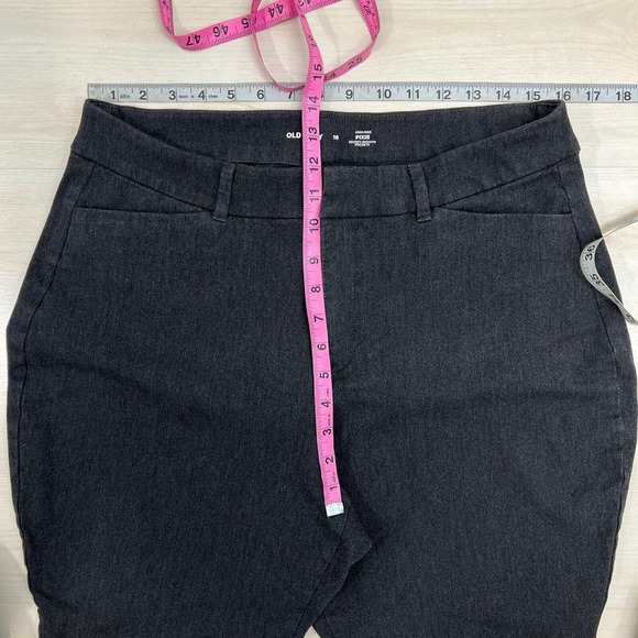 Old Navy High Rise Pixie Curvy Pants Womens 16 Gray Chino Secret Smooth Pockets - Picture 5 of 9